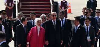 Başkan Erdoğan'a Çin'de coşkulu karşılama