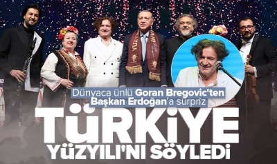 Başkan Erdoğan’a ünlü sanatçı Goran Bregovic’ten sürpriz: 