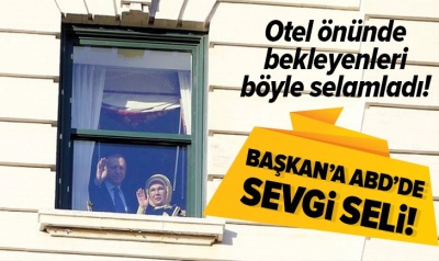 Başkan Erdoğan'a Washington'da coşkulu karşılama.