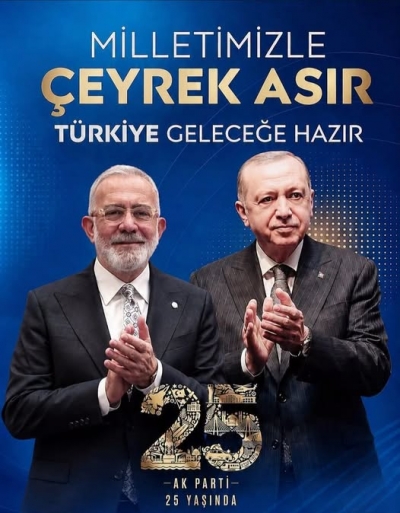 Başkan Erdoğan'dan AK Parti’nin 25. yılında tarihi mesaj: Açın yolları büyük Türkiye Cumhuriyeti geliyor