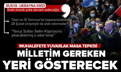 Başkan Erdoğan'dan Ankara İl Danışma Meclisi Toplantısında son dakika açıklamaları