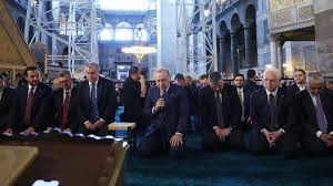 Başkan Erdoğan'dan Ayasofya'da Kur'an-ı Kerim tilaveti Filistin duası: 