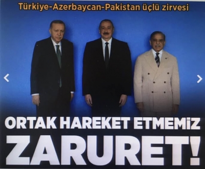 Başkan Erdoğan'dan Azerbaycan'ın Bağımsızlık Günü'nde birlik vurgusu: Türkiye-Pakistan-Azerbaycan 3 devlet tek millet! 