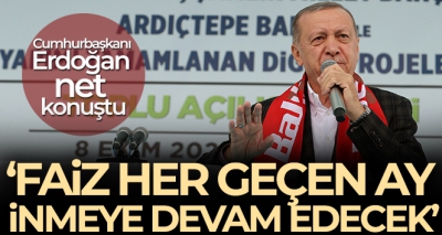 Başkan Erdoğan'dan Balıkesir'de net faiz mesajı! Kimse akıl vermesin faiz inmeye devam edecek