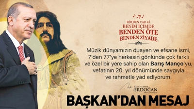 Başkan Erdoğan'dan Barış Manço mesajı