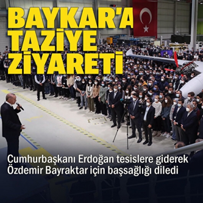 Başkan Erdoğan'dan Baykar'a taziye ziyareti