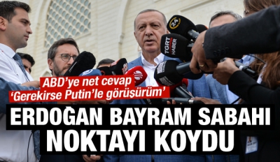 Başkan Erdoğan'dan bayram namazı sonrası önemli açıklamalar...