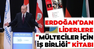 Başkan Erdoğan’dan Cenevre'de liderlere “Mülteciler İçin İş Birliği” kitabı