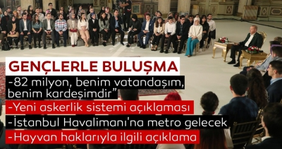 Başkan Erdoğan'dan gençlerle iftar sonrası önemli açıklamalar.