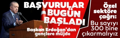  Başkan Erdoğan'dan gençlere müjde! Ulusal Staj başvuruları başladı