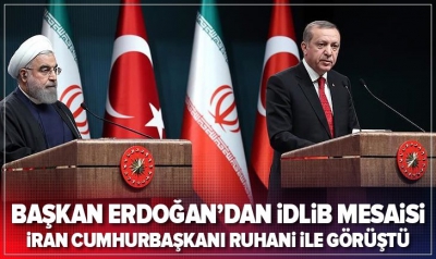 Başkan Erdoğan'dan İdlib mesaisi! Ruhani ve Charles Michel ile görüştü.