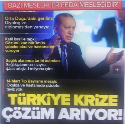 Başkan Erdoğan’dan İsrail saldırılarına tepki: 1700 sağlık çalışanı İsrail terörünün kurbanı oldu