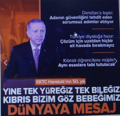 Başkan Erdoğan'dan KKTC'de dünyaya tarihi mesaj: Yine tek yüreğiz tek bileğiz