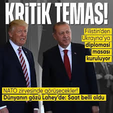 Başkan Erdoğan'dan Lahey'de kritik temas! ABD Başkanı Trump'la yapacağı Kritik görüşmenin saat 23.30'da 
