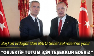 Başkan Erdoğan'dan NATO Genel Sekreteri Stoltenberg'e teşekkür 