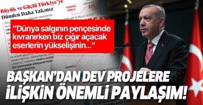 Başkan Erdoğan'dan önemli mesaj: Dünya Koronavirüs salgınının pençesinde kıvranırken....