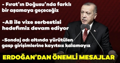 Başkan Erdoğan'dan önemli açıklamalar.
