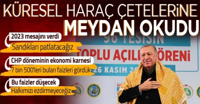 Başkan Erdoğan'dan önemli açıklamalar! Müjdeleri peş peşe sıraladı