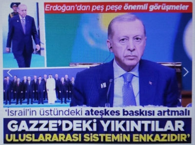 Başkan Erdoğan'dan Şanghay Zirvesi'nde önemli mesajlar: İsrail'in üstündeki ateşkes baskısı artmalı