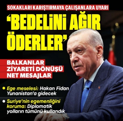 Başkan Erdoğan'dan Sırbistan dönüşü uçakta konuştu: İsrail'in suçlarını dünyanın gözüne sokacağız | Sokak uyarısı!