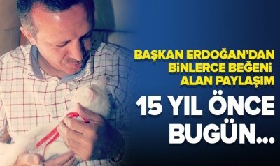 Başkan Erdoğan'dan 'tbt' etiketli paylaşım! Fotoğrafına yorum yağdı.