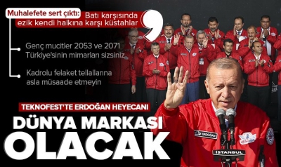 Başkan Erdoğan'dan TEKNOFEST'te gençlere mesaj! 