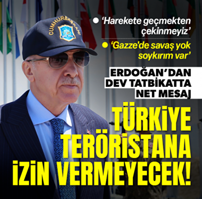 Başkan Erdoğan'dan 'teröristan' mesajı: Harekete geçmekten çekinmeyiz