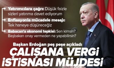 Başkan Erdoğan'dan yatırımcılara çağrı: Düşük faizle sizi yatırıma davet ediyorum 
