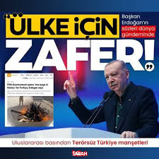 Başkan Erdoğan’ın sözleri dünya gündeminde! Uluslararası basından Terörsüz Türkiye manşetleri: Ülke için zafer 