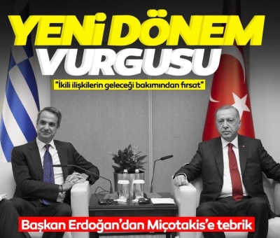 Başkan Recep Tayyip Erdoğan'dan Yunanistan Başbakanı Kiryakos Miçotakis'e tebrik telefonu! 