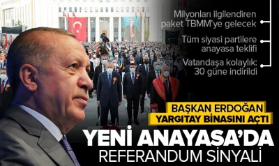 Başkan Recep Tayyip Erdoğan'dan yeni adli yıl açılış töreninde son dakika açıklamaları