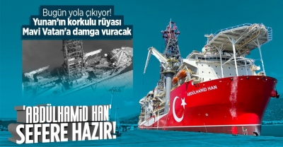 Başkan Recep Tayyip Erdoğan uğurlayacak! Abdülhamid Han ilk sondaj için demir alıyor