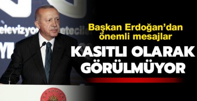 Başkan Recep Tayyip Erdoğan Radyo ve Televizyon Gazetecileri Derneği Ödül Töreni'nde açıklamalarda bulundu.