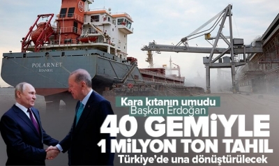 Başkan Recep Tayyip Erdoğan'ın girişimleri dünyaya umut oluyor! Soçi zirvesi sonrası 40 gemiyle Afrika’ya umut taşınacak