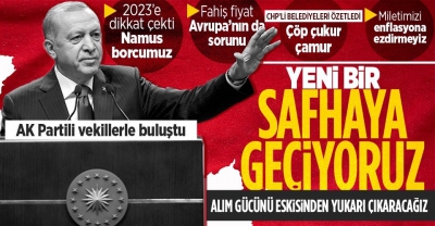 Başkan Recep Tayyip Erdoğan'dan AK Parti Genel Merkezi'nde önemli açıklamalar