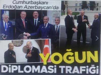Başkan Recep Tayyip Erdoğan'dan Azerbaycan'da diplomasi trafiği!.