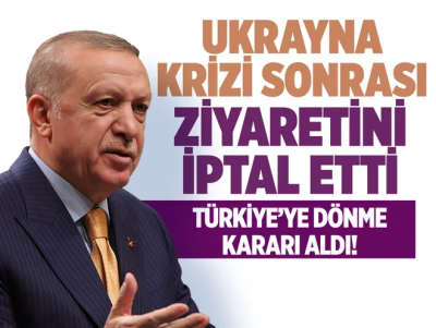 Başkan Recep Tayyip Erdoğan Gine programını iptal etti! Yurda dönüş kararı alındı