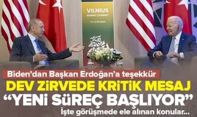 Başkan Recep Tayyip Erdoğan - Joe Biden görüşmesi sona erdi! İki liderden de 'yeni süreç' mesajı