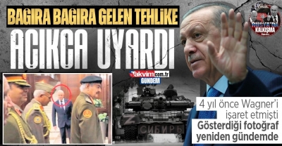 Başkan Recep Tayyip Erdoğan 4 yıl önce uyarmıştı! Wagner tehlikesini fotoğraf üzerinden anlatmıştı  
