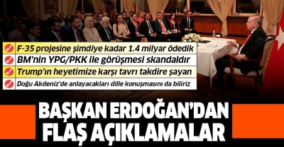 Başkan Recep Tayyip Erdoğan'dan BM'ye YPG/PKK tepkisi.