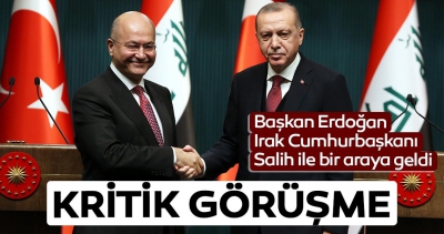 Başkan Recep Tayyip Erdoğan, Irak Cumhurbaşkanı Berham Salih'le ile Vahdettin Köşkü'nde görüştü...