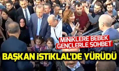 Başkan Recep Tayyip Erdoğan, İstiklal Caddesi'nde vatandaşlarla sohbet etti...