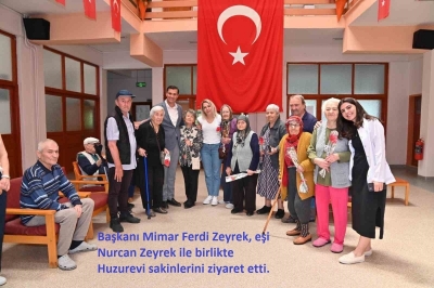 Başkan Zeyrek’ten huzurevindeki annelere ziyaret
