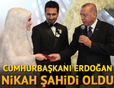 Başkan Recep Tayyip Erdoğan, bu akşam İstanbul'da iki nikaha katıldı...