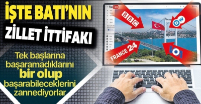 Batı'nın dört büyük medya kuruluşu bir araya gelerek Türkiye'ye karşı Youtube'dan ortak yayına geçti.