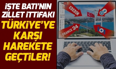 Batı'nın dört büyük medya kuruluşu bir araya gelerek Türkiye'ye karşı Youtube'dan ortak yayına geçti...