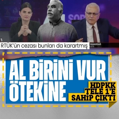 Bebek katili Öcalan'a güzellemeler yapan Merdan Yanardağ ve TELE 1'e HDPKK kucak açtı! Karartma kararına tepki... 