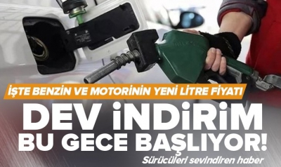 Benzin ve motorine görülmemiş indirim! 3 Eylül Cuma (bu gece yarısı) pompaya yansıyacak