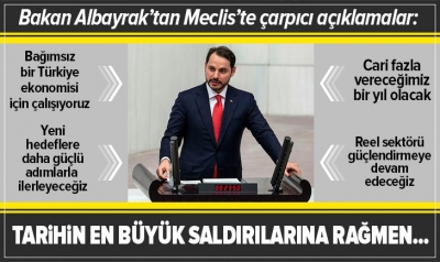 Berat Albayrak Meclis'te 2020 hedeflerini anlattı.