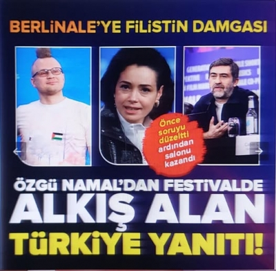Berlinale’ye Filistin damgası! Özgü Namal’ın “Türkiye” yanıtı alkış topladı | Festival Gazze Sorularıyla Karıştı